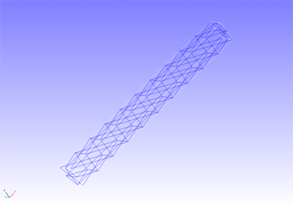 Mesh data of the cantilever