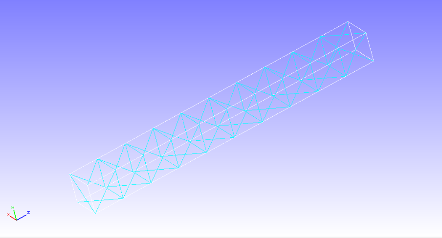 Mesh data of the cantilever